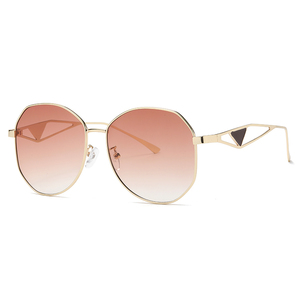<span class=keywords><strong>Lunettes</strong></span> <span class=keywords><strong>de</strong></span> <span class=keywords><strong>soleil</strong></span> <span class=keywords><strong>tendance</strong></span> pour femmes en métal, nouvelle collection <span class=keywords><strong>2023</strong></span>, design <span class=keywords><strong>de</strong></span> marque, rondes, surdimensionnées - Product Image 4