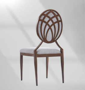 Chaises de salle à manger empilables de haute qualité Salle à manger d'hôtel Chaise de mariage grise Chaise de restaurant - Product Image 5