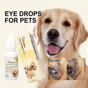 Gouttes oculaires pour chiens et chats, solution naturelle pour les soins des <span class=keywords><strong>yeux</strong></span>, soulage les rougeurs, les démangeaisons, les taches de larmes, nettoie, apaise, répare les <span class=keywords><strong>yeux</strong></span> irrités - Product Image 1