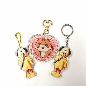 Ins Transparent Customizable Shape Acrylic <b>Keychain</b> New Design Acrylic Charms <b>Custom</b> Acrylic <b>Keychain</b> Clear - Product Image 4