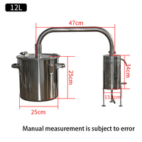 Petit distillateur domestique, l, 12l, équipement de distillation, purificateur d'eau