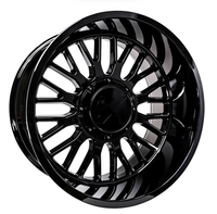 Jantes en alliage forgées sur mesure, face usinée noire, classiques à rayons multiples, 20, 22, 24 pouces, 6x139.7, 8x170 pour Ford, GMC, Chevy, Toyota