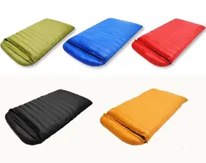 Woqi Outdoor Camping Enchimento impermeável 400g Duck Down Sleeping Bag Inverno Double Sleeping Bag
