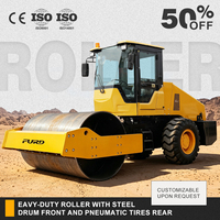 Nouvelle machine de construction routière : Compacteur routier à tambour unique de 8 tonnes, compacteur de sol à vibration hydraulique