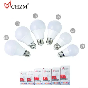 Iluminação residente de 7w, lâmpada led de luz e27, material primo de lâmpada led 110v/220v, preço mais barato, alumínio, escritório, ac 90