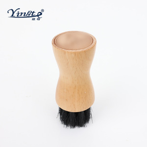 Cepillo para Zapatos de Madera Maciza Yinste, Herramienta para el Cuidado del Cuero con Pelo de Cerdo, para Pulir y Encerar - Product Image 1