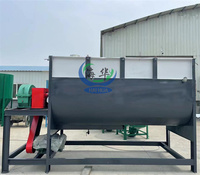 Bestverkochte Horizontale Mixer 1 Ton/uur 380V Hoge Veiligheid voor Fijn Zand-Houtpoeder/Fruit/Groenteafval/Soja Voeder