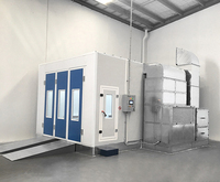 Cabine de peinture automobile sur mesure 7mx4m avec chauffage diesel/électrique pour séchage de carrosserie