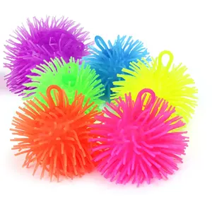 Bouncing Stretchy Spike Stress Relief Ball Stretchable Tentacles Puffer Ball Therapy Balls, Multi-color Soft Squeeze Fidget Toys