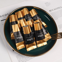 Sachets d'emballage transparents convexes imprimés de qualité alimentaire pour nougat, caramel aux amandes au sel de mer, café et sucre