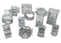 CETL certifié 3/8 pouces surélevé carré métal galvanisé acier Double duplex prises deux dispositifs plaque murale couverture de Surface