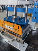 Presse à chaud pneumatique semi-automatique ZONYAN pour le marquage à chaud des logos sur les boîtes à gâteaux, nouvelle version 220V ZY-819C4, plaque chauffante 100% aluminium