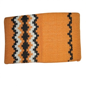 Tapis de selle western de haute qualité en laine polaire de Nouvelle-Zélande pour équipement d'équitation et de course de chevaux à motif croisé - Product Image 3