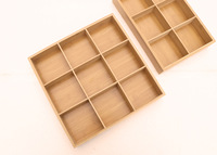 Support en bois étui sachets de thé café collations sucre édulcorants petits paquets sachet de thé en bambou stockage des aliments organisateur conteneur boîte
