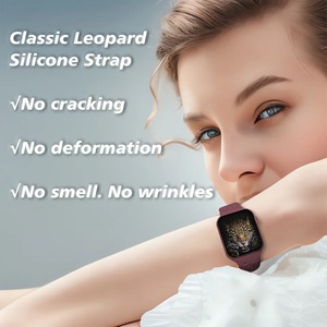 Correa de reloj, pulseras, correa de repuesto, correa de reloj de silicona grabada con láser Floral para <span class=keywords><strong>Apple</strong></span> <span class=keywords><strong>IWatch</strong></span> Series 8 7 - Product Image 3