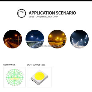 160*80 Graus Iluminação Exterior Assimétrica Lentes LED Refletores Asférica Lente Óptica Array Square PC Plano-Convex Street Lights - Product Image 6