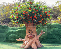 Achetez un arbre parlant animatronique réaliste avec des mouvements personnalisables, arbres parlants orange