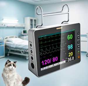 Moniteur de signes vitaux MT Medical à écran couleur TFT 8 pouces pour humains et animaux, 6 paramètres, prise en charge des appels infirmiers filaires/sans fil et exportation <span class=keywords><strong>PDF</strong></span> - Product Image 1
