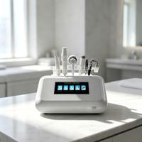 Appareil de beauté multifonctionnel 5 en 1 pour le visage avec micro-courant, haute fréquence, spray hydratant pour les soins de la peau en salon