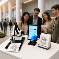 Robot Peintre pour Centre de Divertissement Familial, Centre Commercial, Événementiel, Machine à Dessiner Interactif pour une Expérience Artistique