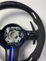 Volant sport en cuir et fibre de carbone avec écran LED, 4/3 branches, pour F54/F46/F30/F10/F35/F22/F18/F07/F32/F80/E90