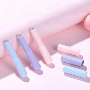 Pincel de silicona <span class=keywords><strong>para</strong></span> labios con tapa, cepillo difuminador de labios Q-Soft de cabeza redonda, mini cepillo portátil de punta de dedo fácil de limpiar <span class=keywords><strong>para</strong></span> <span class=keywords><strong>difuminar</strong></span> labios y corrector. - Product Image 1