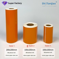 Étiquettes vierges pour déchets dangereux, impression thermique, papier synthétique, autocollantes, imperméables, formes personnalisées, pour fûts chimiques