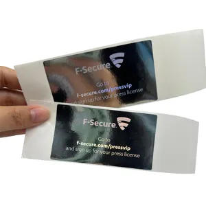 Nastro foglio vinile resistere all'acqua anti-falso logo personalizzato stampa 3D ologramma adesivo