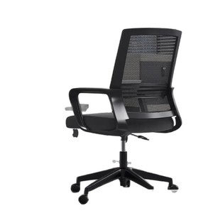 Chaise de bureau ergonomique pivotante et inclinable en maille pour usage professionnel, hauteur dossier 49 cm, diamètre de base 56 cm - Product Image 3