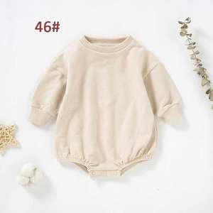 2025 Новый Детский свитшот, лидер продаж, Детский комбинезон из органического хлопка с петлями, махровый костюм для ползания, боди для новорожденных - Product Image 2