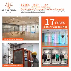 Estante de tienda moderno y personalizable, sistema de estante de exhibición de ropa, estantería de exhibición de ropa para tienda minorista - Product Image 4