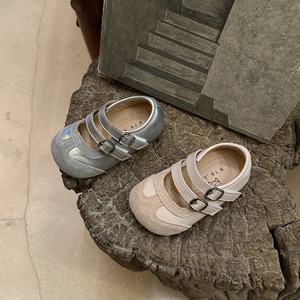 Chaussures de princesse pour filles, nouveau style, chaussures de ballet souples pour enfants, chaussures d'apprentissage souples pour bébés, chaussures plates à bout carré pour filles - Product Image 2
