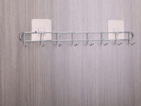 Porte-manteau mural créatif en fer pour salon, porte-manteau simple rangée pour chambre à coucher