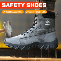 Chaussures de travail antidérapantes à semelle en caoutchouc pour le chargement et la manutention en entrepôt