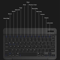 Kabellose Tastatur Wiederaufladbare Geräuschlose Tastatur für iPad iPhone Tablet Laptop Universelle Mini BT-Tastatur