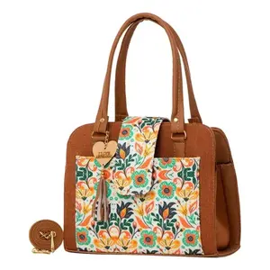 Sac fourre-tout floral pour femme Fana Elsa, taille moyenne, fermeture à fermoir, usage quotidien - Product Image 3