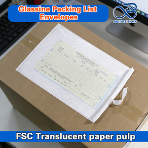 Busta Autoadesiva per Lista di Imballaggio, Porta Documenti Trasparente per Fatture, Busta con Apertura Superiore per Etichette di Spedizione, Custodia per Documenti di Trasporto Aereo - Product Image 1