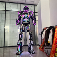 Traje de Robot Mecha Luminoso Operado por Humanos, para Espectáculos Interactivos en Interiores, Banquetes y Parques Temáticos