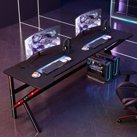 Vente en gros Bureau PC de jeu compétitif Table d'étude pliable en bois pour café Internet et écriture Table d'ordinateur élégante