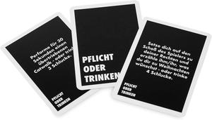 Impresión de papel de alta calidad para fiestas, juegos de cartas personalizados para adultos, color negro - Product Image 4