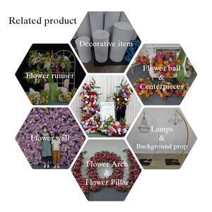 Columna de Flores Artificiales de Seda Realistas, Arcoíris, para Decoración de Bodas, Cumpleaños, Eventos, Fondo - Product Image 5