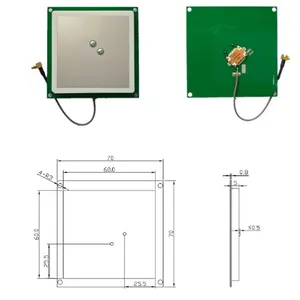 ثنائي الفينيل متعدد الكلور مزدوجة نقطة التغذية مكاسب عالية 3dBi ثنائي القطب هوائي UHF UHF هوائي RFID