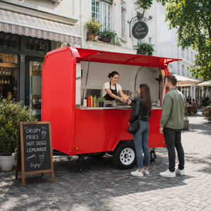 รถพ่วงขายอาหารทรงกลม ETODEVICE 2.2 เมตร ร้านกาแฟเคลื่อนที่และร้านอาหาร - Product Image 1