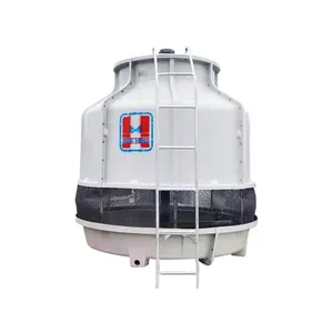 HON MING Round Counter Glass 50T Bottle Type Nozzles Frp 50Ton Counter Current 5T-150T Cooling Water Tower