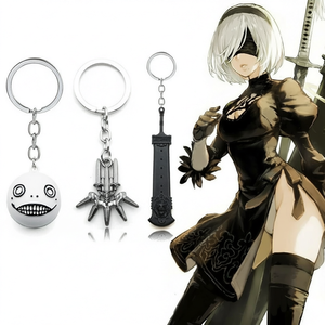 พวงกุญแจอนิเมะ NieR Automata <span class=keywords><strong>2B</strong></span> <span class=keywords><strong>YoRHa</strong></span> No.2 Type B ดาบ Beastlord จี้ Emil โลหะผสมสังกะสี ลายถัก สำหรับทุกเพศ พวงกุญแจรถยนต์ - Product Image 1