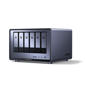 DXP6800 Pro เครื่อง NAS แบบตั้งโต๊ะ 6 ช่องใส่ฮาร์ดดิสก์, ซีพียู I5 1235u 10-Core, แรม 8GB DDR5, SSD 128G, 2 พอร์ต 10GbE, 2 ช่องเสียบ M.2 NVMe, รองรับ 8K Storag Network St - Product Image 2