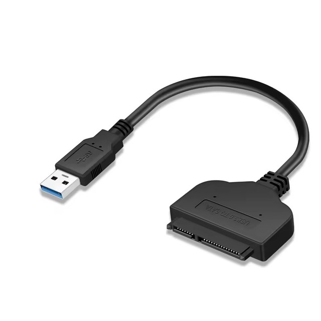 USB 3.0 with UASP to 7+15Pin SATA 3.0 Hard Drive Adapter Cable for Laptop 2.5 inch SSD&HDD High Speed Read/Write Data Transfer