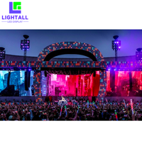 3x2m Indoor/Outdoor LED-Videowand P3.91 Vollfarbige Matrix IP65 Hohe Helligkeit Angepasste Animationsgrafiken Ausstellungshalle