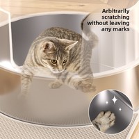 Litière pour chat en acier inoxydable de style nouveau, design pot de fleurs, transfrontalière, taille extra-large, côtés surélevés, entièrement fermée, désodorisante
