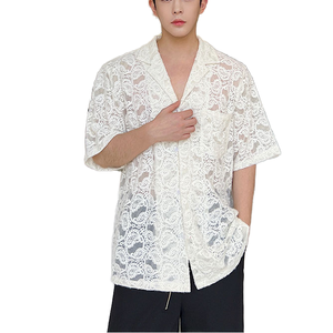 เสื้อเชิ้ตผู้ชายทรงหลวมลายจุด กระดุมแถวเดียว สไตล์ลำลอง สำหรับฤดูใบไม้ผลิ ผลิตตามแบบ ODM เป็นมิตรกับสิ่งแวดล้อม ทันสมัย มีสไตล์ - Product Image 1